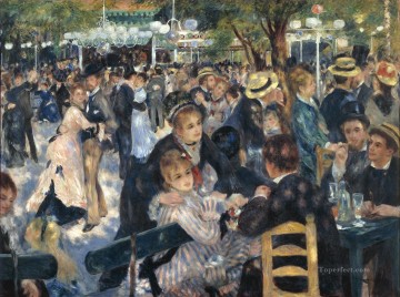 Pierre Auguste Renoir Painting - The Ball at the Moulin de la Galette master Pierre Auguste Renoir